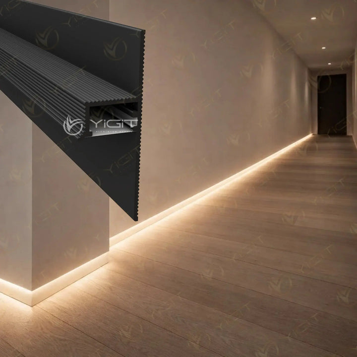 Sıva Altı LED'li Süpürgelik Profili Yiğit Alüminyum