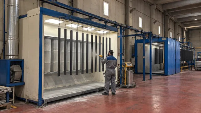 Elektrostatik toz boya parkuru