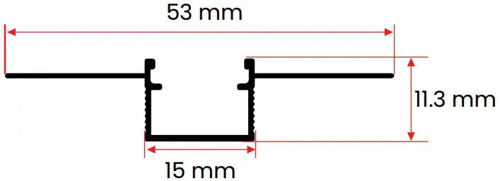 1.5CM Esnek Trimless LED Profili Yiğit Alüminyum