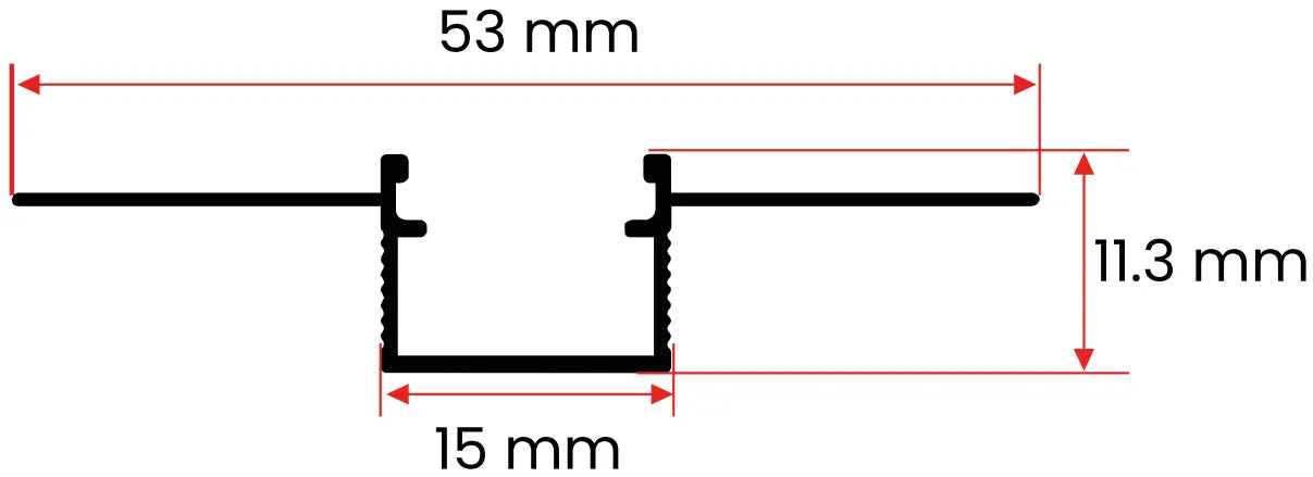 1.5CM Trimless LED Profili Yiğit Alüminyum