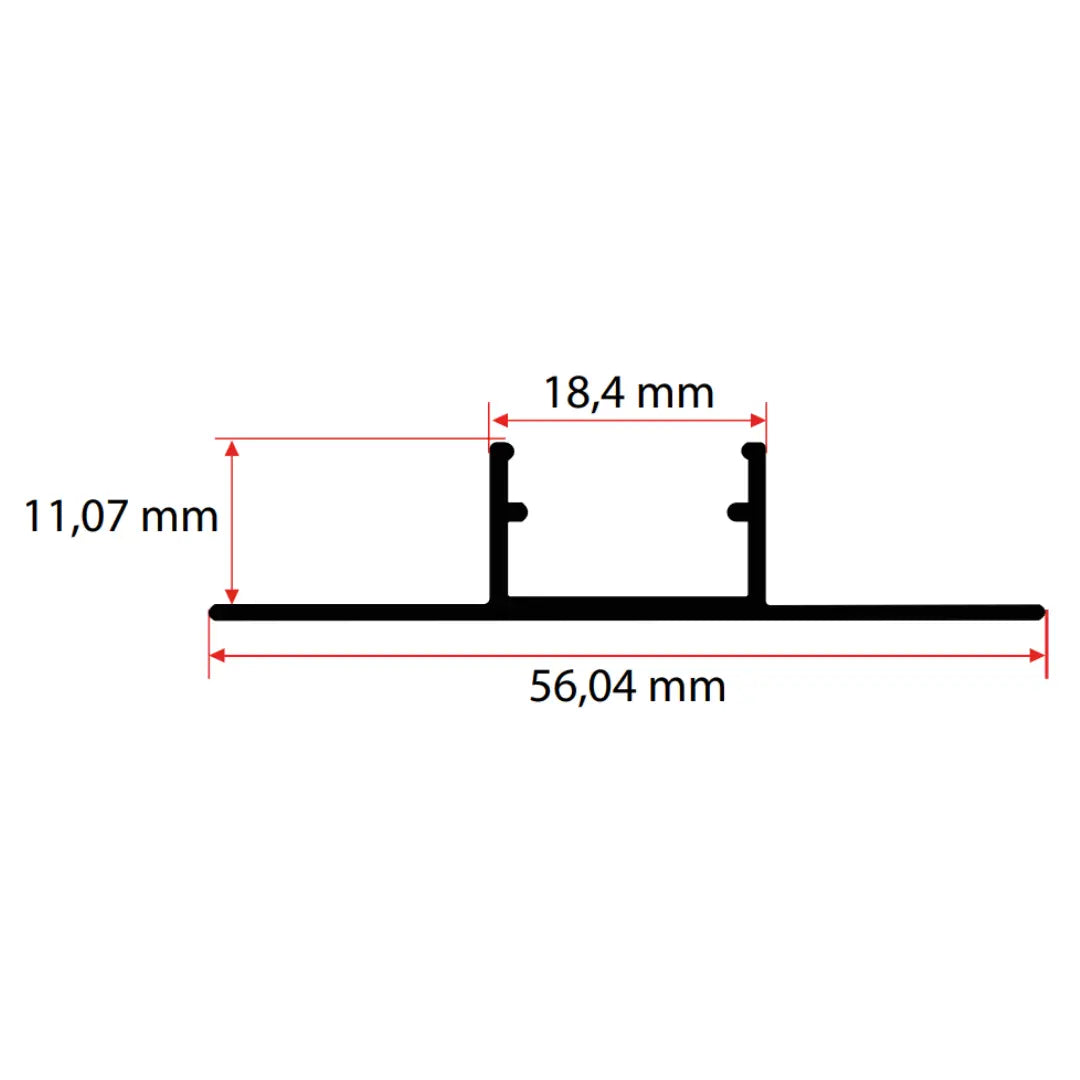 1.8CM Ters Trimless LED Profili Yiğit Alüminyum