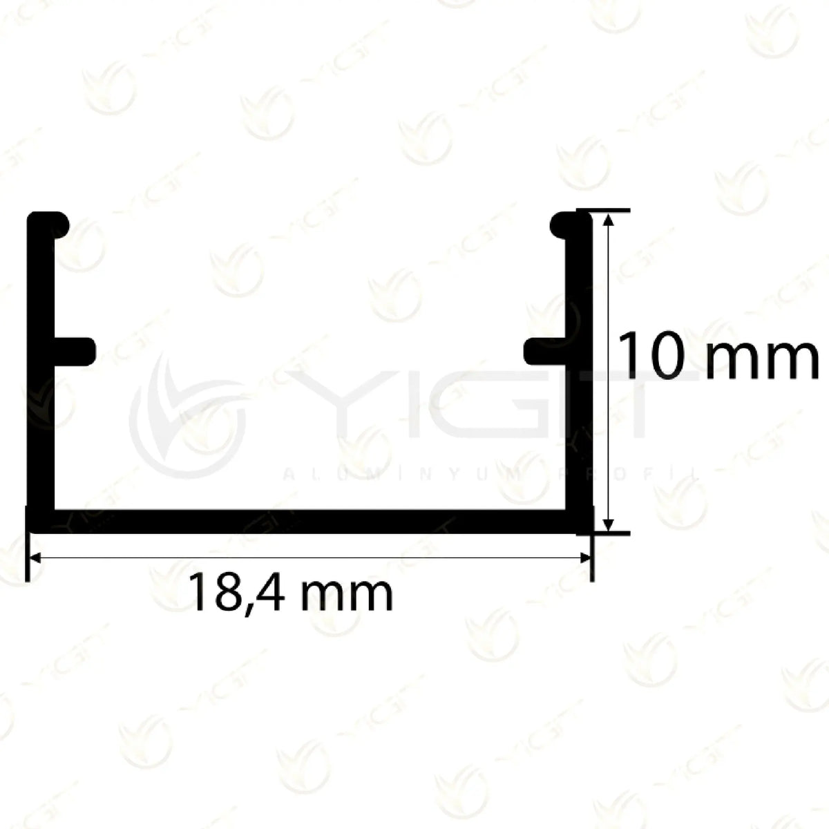 10X18 Kanal LED Profili Yiğit Alüminyum