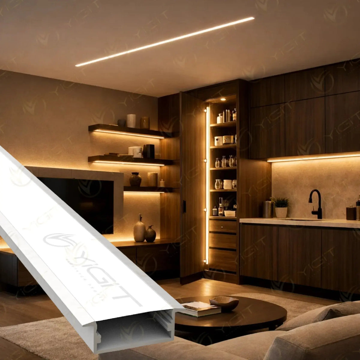 10X23 Kanatlı LED Profili Yiğit Alüminyum