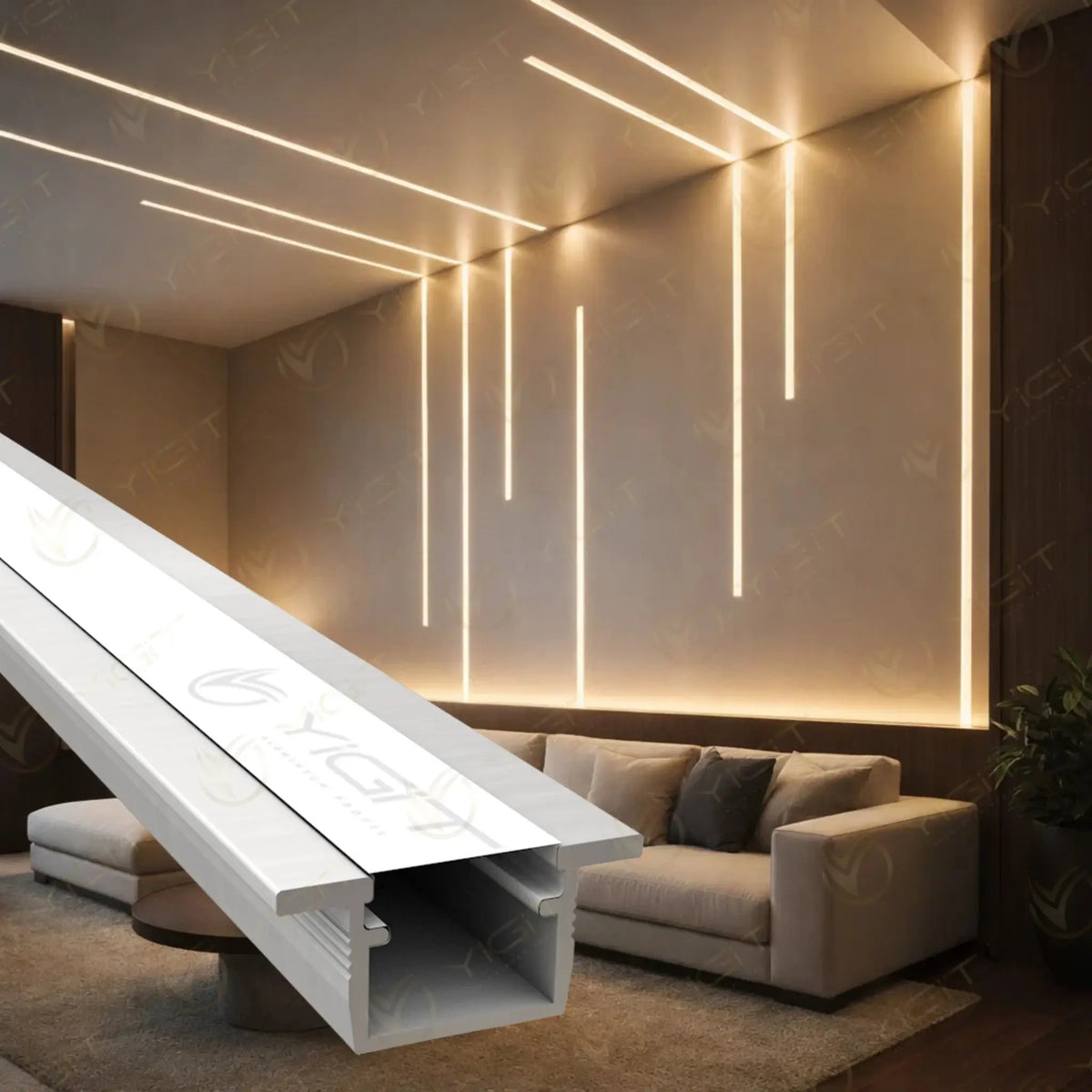 12X24 Kanatlı LED Profili Yiğit Alüminyum