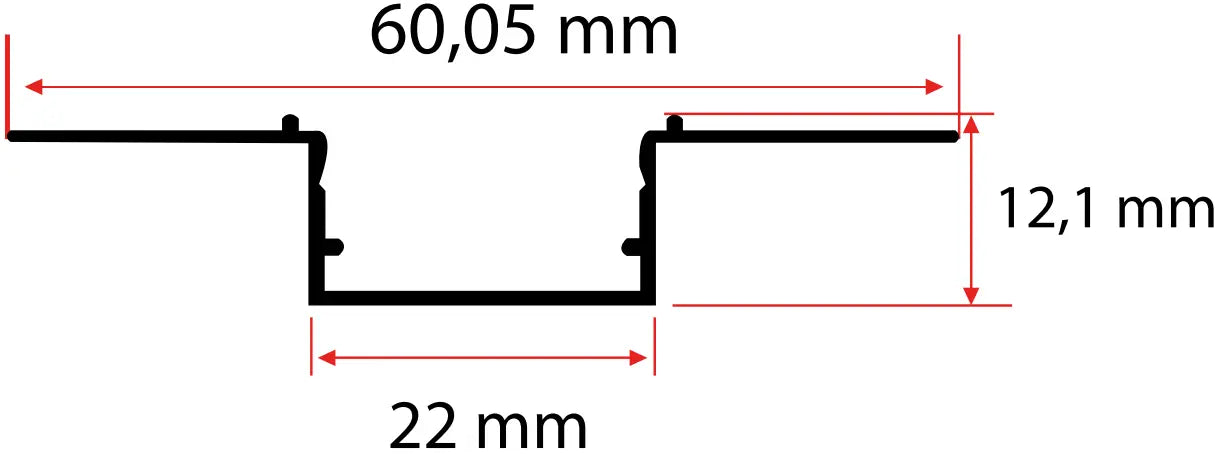 2.2CM Trimless LED Profili Yiğit Alüminyum