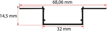 3.2CM Trimless LED Profili Yiğit Alüminyum