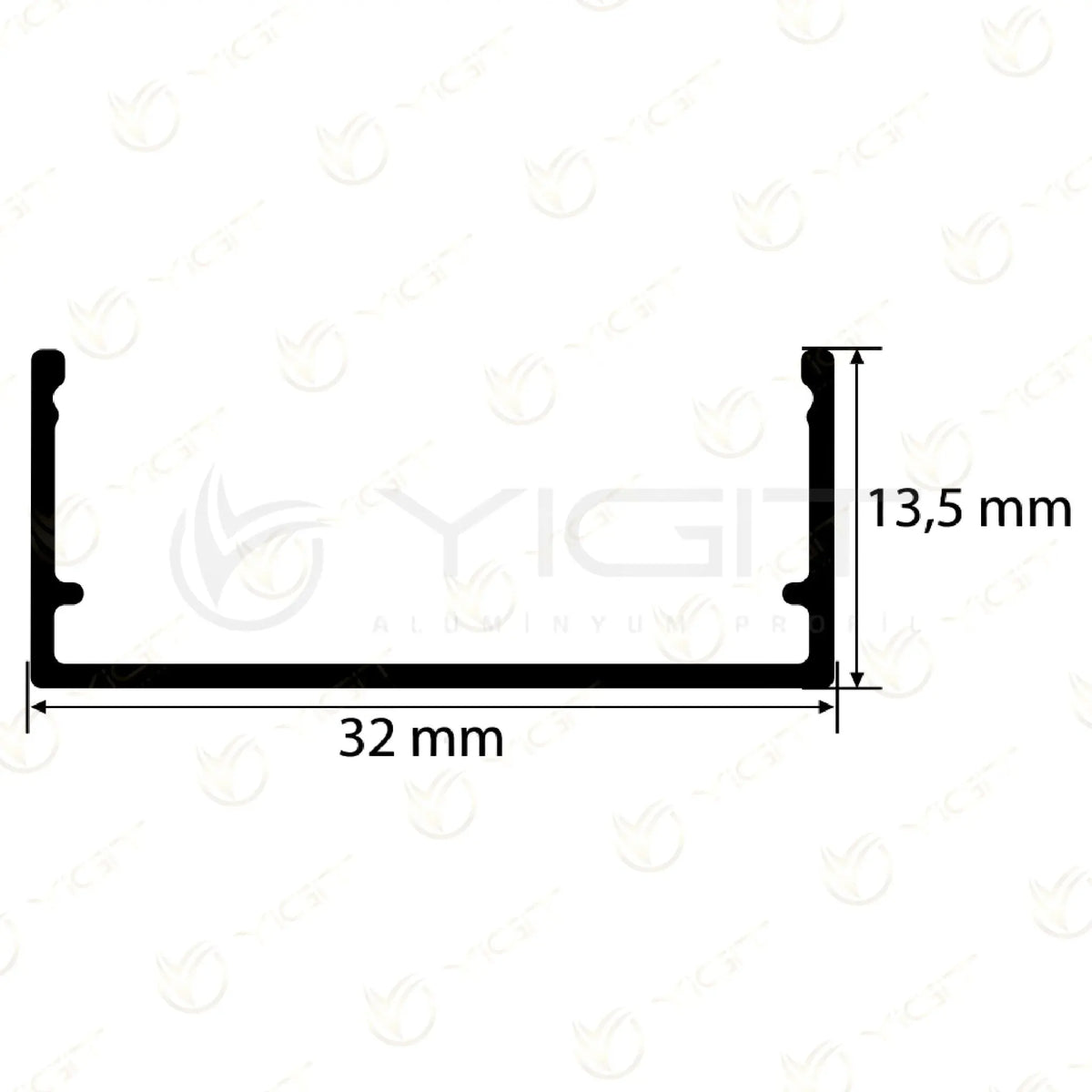 32MM Kanal LED Profili Yiğit Alüminyum