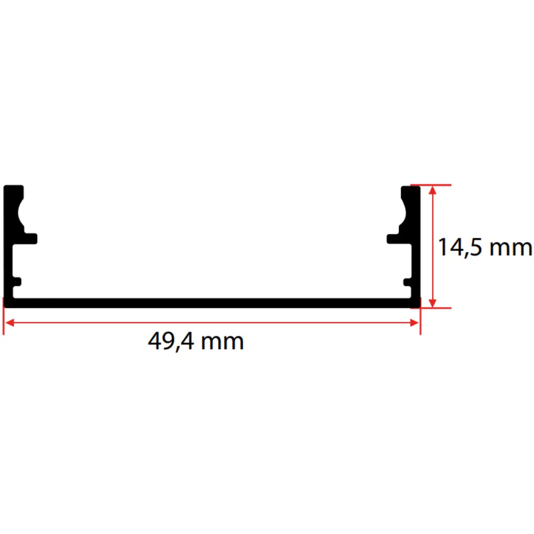 14X50 LED Profili Yiğit Alüminyum