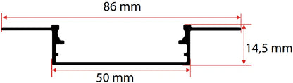 5CM Trimless LED Profili Yiğit Alüminyum