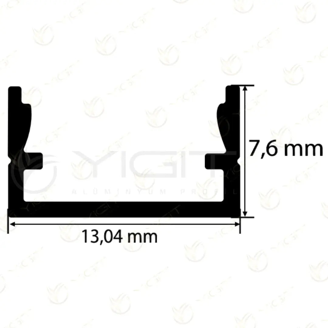7X13 Kanal LED Profili Yiğit Alüminyum