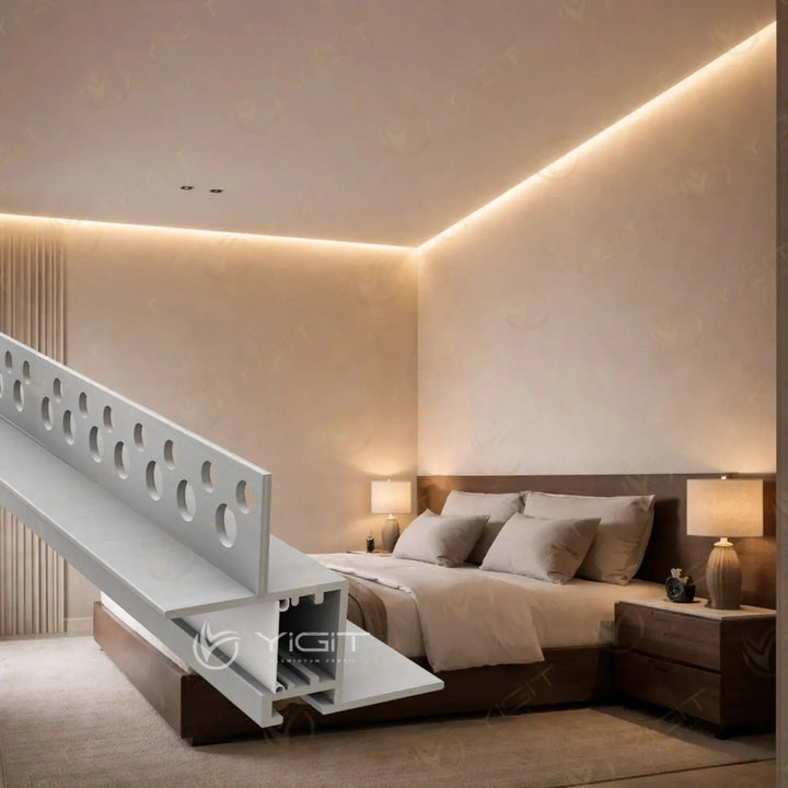 Y6249 Alçıpan Gizli Köşe LED Profili (17×10) Yiğit Alüminyum