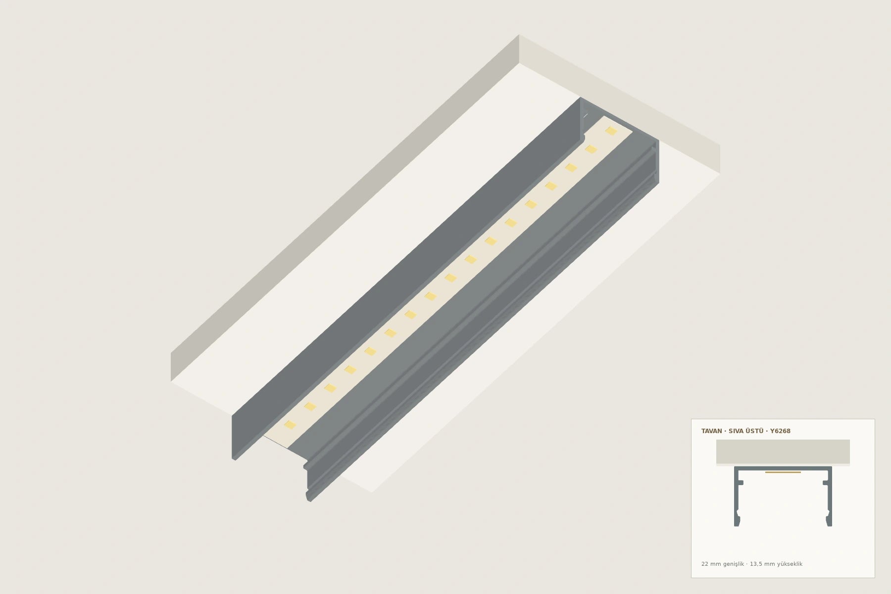 Y6268 · 04 · LED düzenini tabana yerleştirin