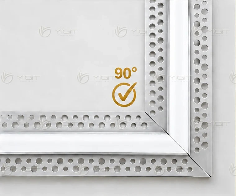 Trimless LED profilinde 90° köşe birleşimi.