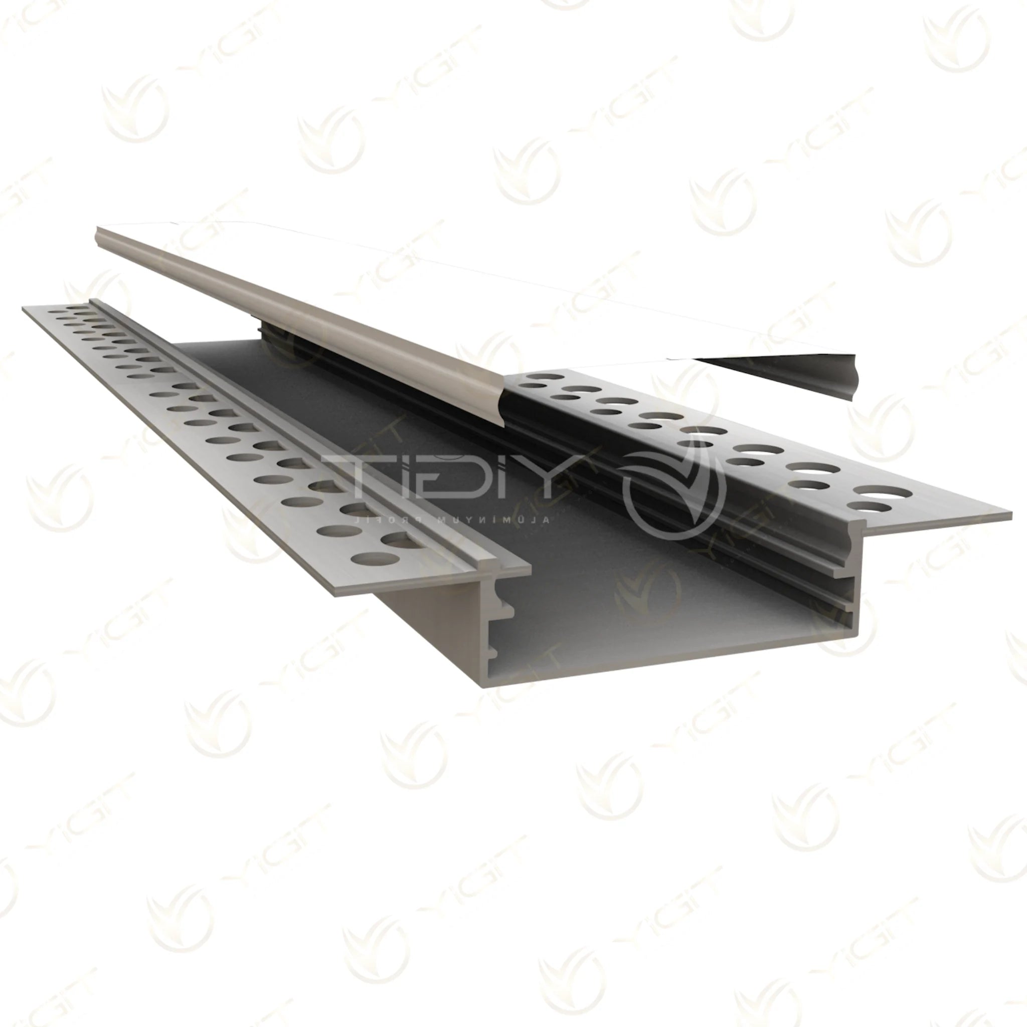 Gövde ve kapak — Y6280 Trimless LED profili.