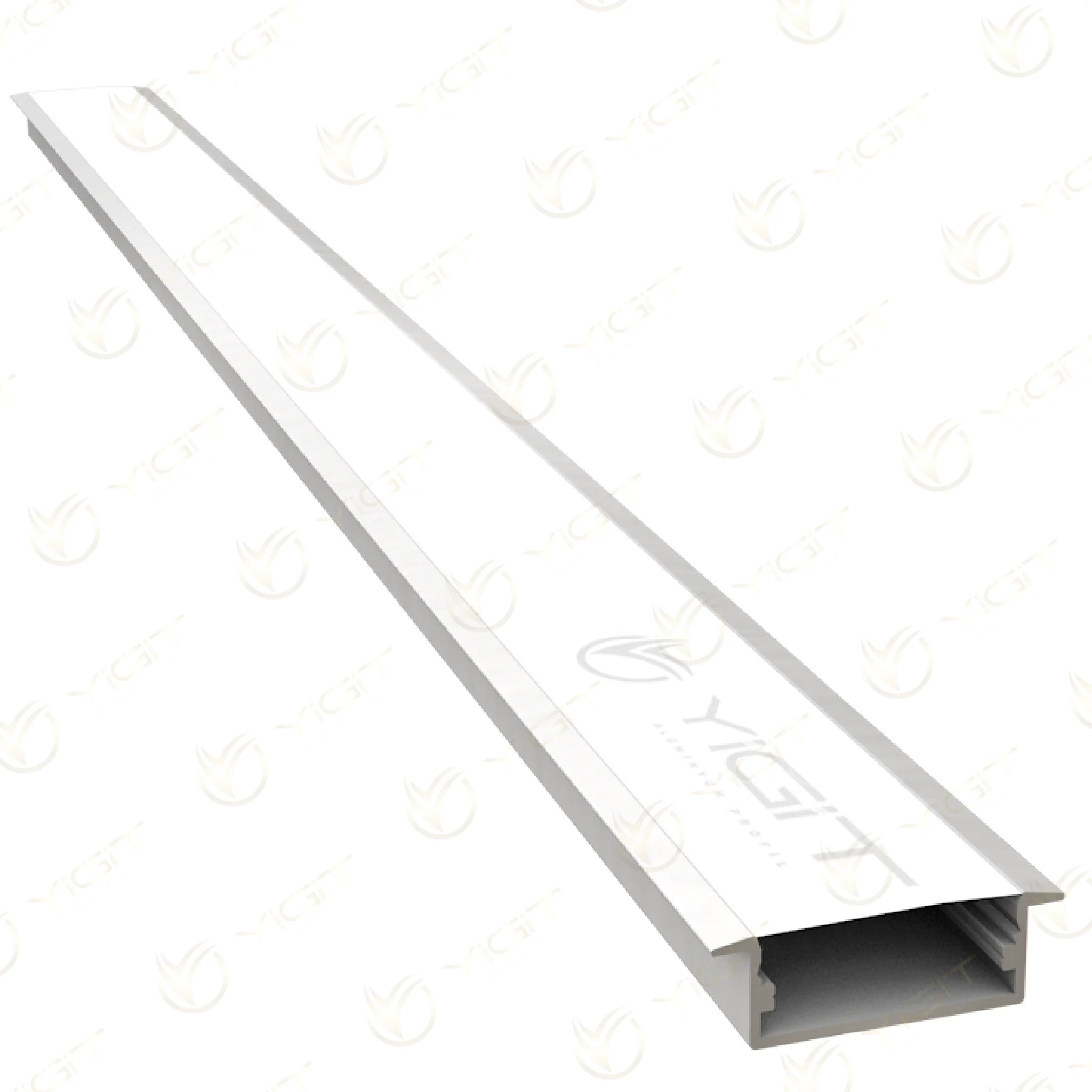 Y6263 10×23 Kanatlı LED Profili özgün ürün fotoğrafı; takılı opal difüzör ve iki kanat.