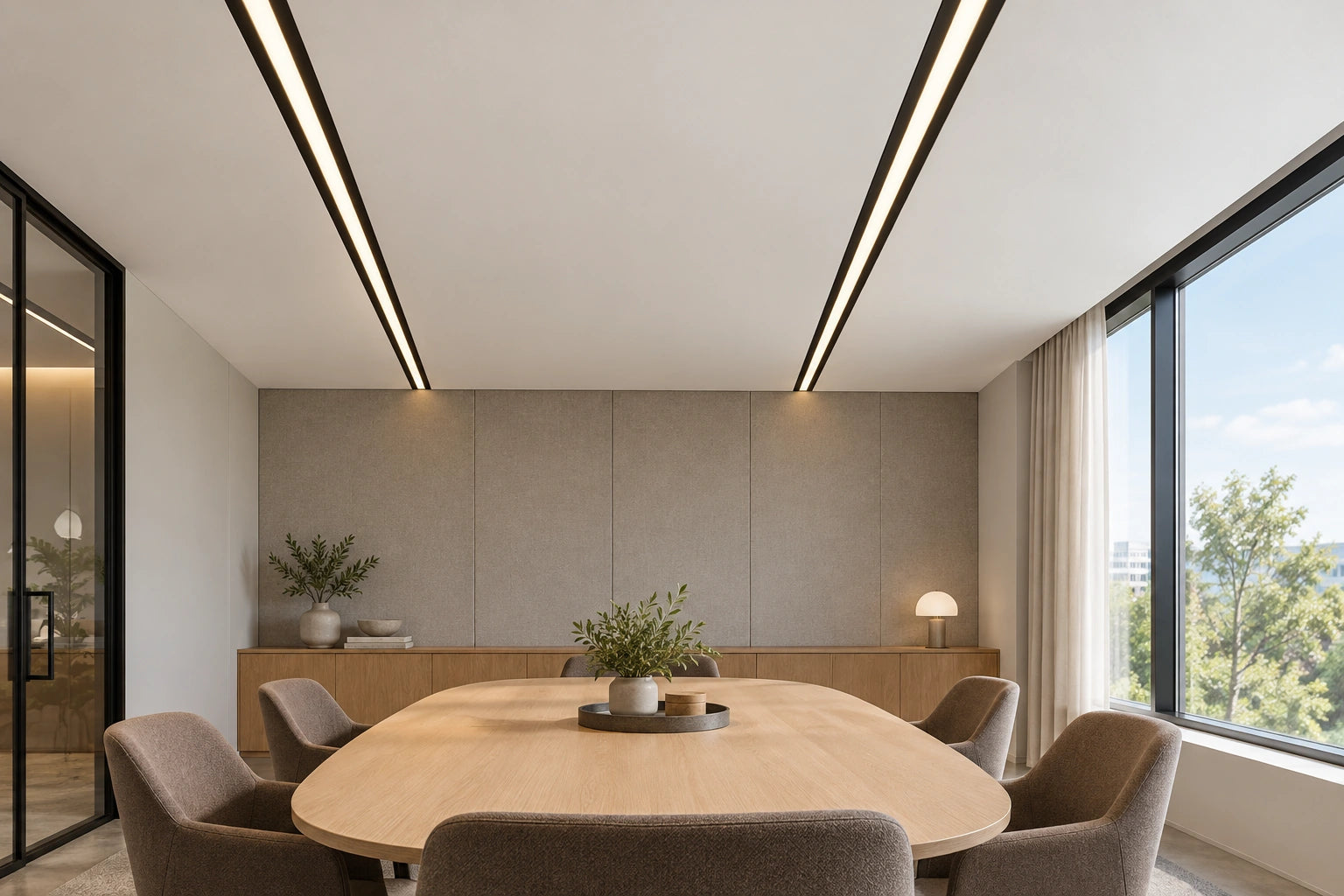 OFİS · MASA ÜZERİNDE DOĞRULTU — Y6375 alçıpan tavan tasarım fikri.
