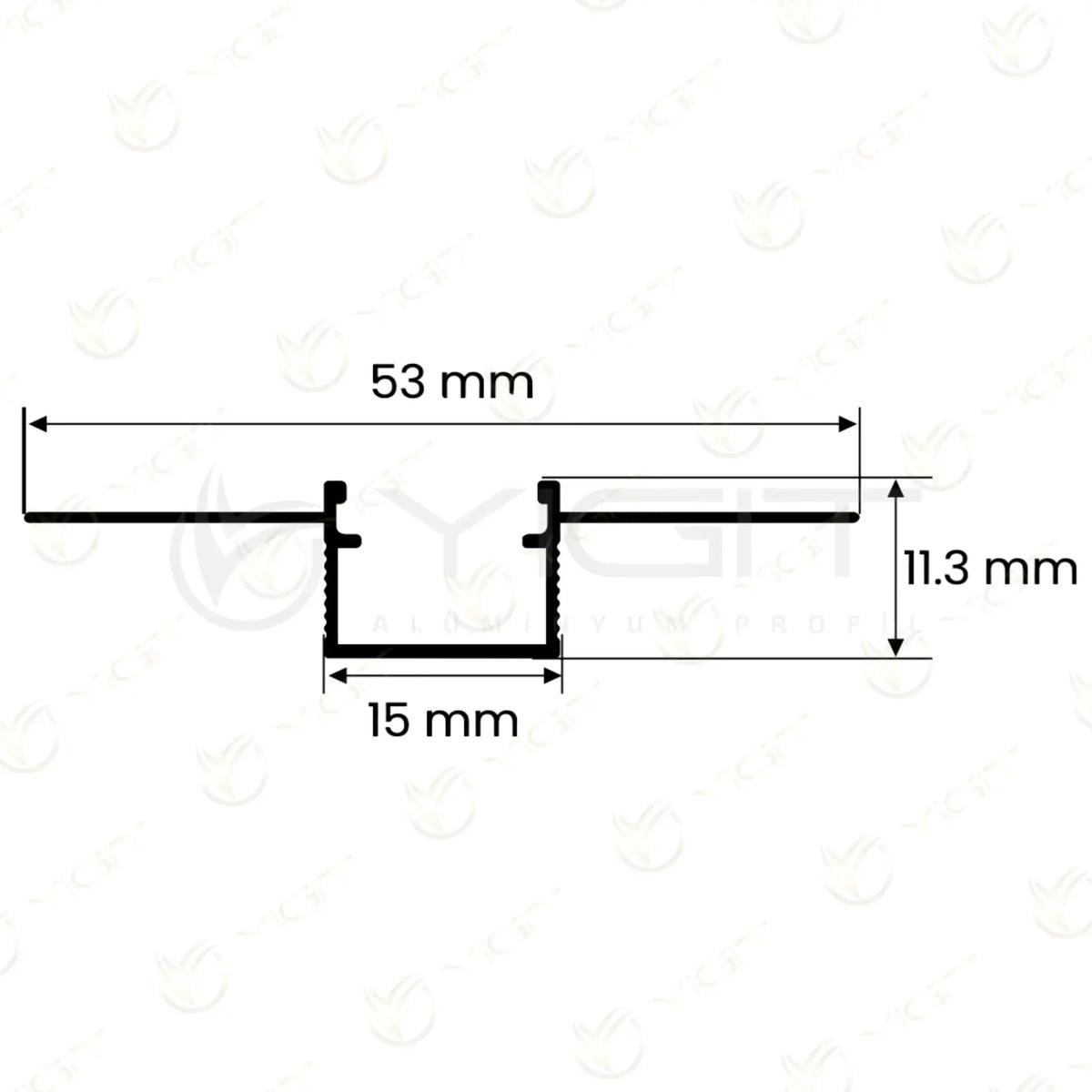 1.5CM Slim LED Profili Yiğit Alüminyum