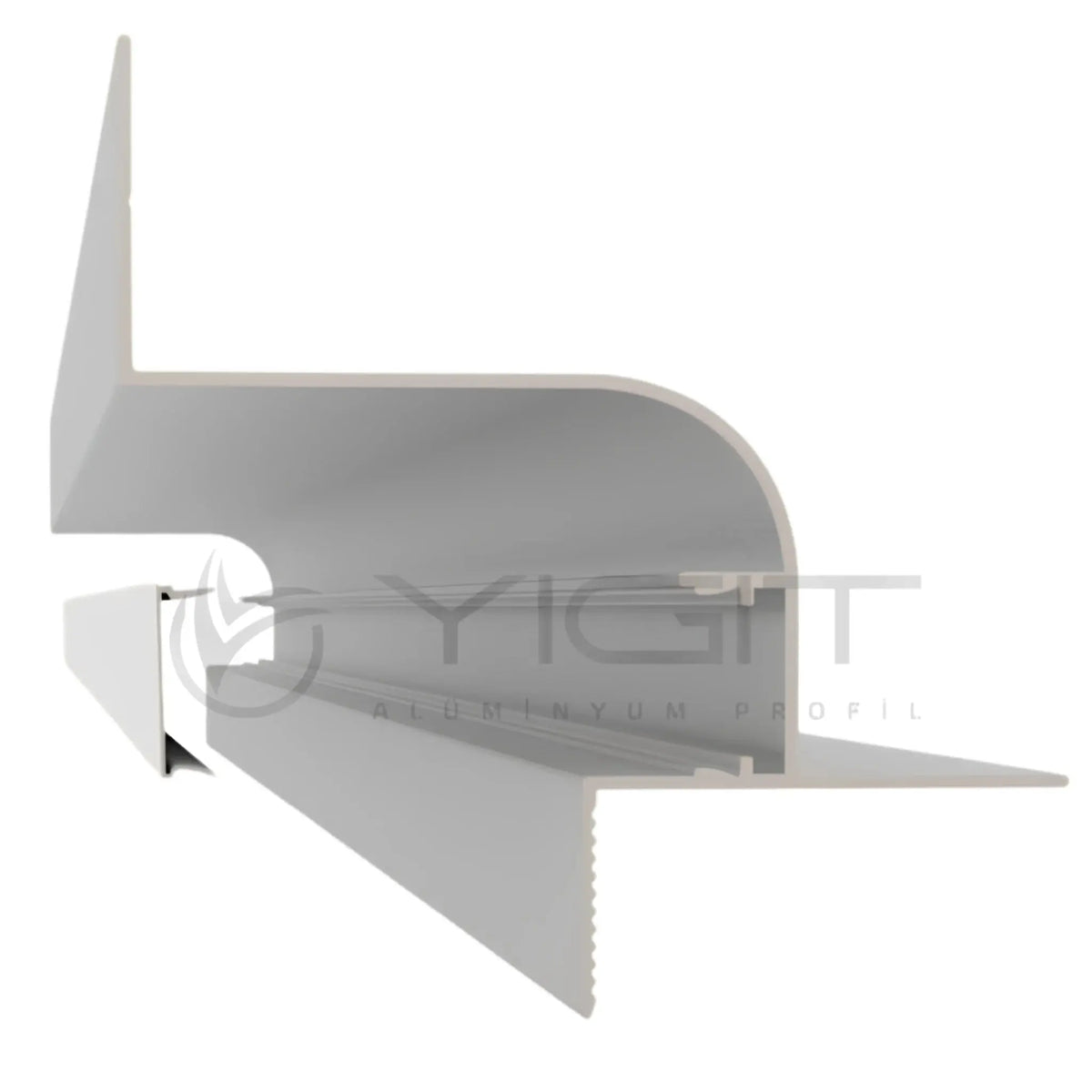 Y6369 Oval Alçıpan Gizli Köşe LED Profili Yiğit Alüminyum